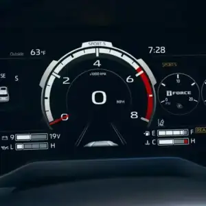 2026 Toyota Sequoia digital gauge cluster