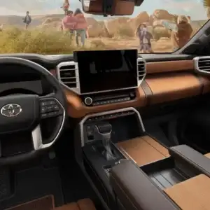 2026 Toyota Sequoia Saddle Tan front row interior