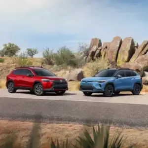 2026 Toyota Corolla Cross Hybrid Two Cars Side by Side