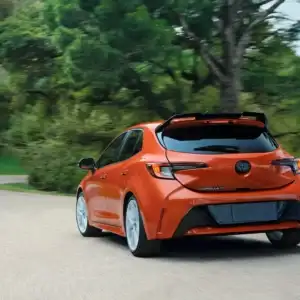 2026 Toyota Corolla Hatchback Rear View in Motion