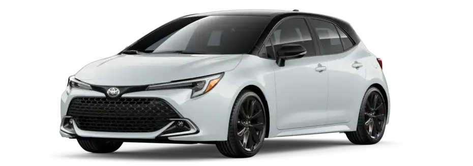 2026 Toyota Corolla Hatchback Wind Chill Pearl with Midnight Black Metallic Roof