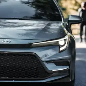 2026 Toyota Corolla Hybrid Hood and Grille Closeup