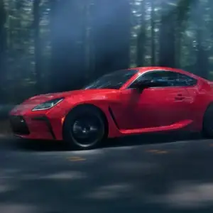 2026 Toyota GR86 Driver's Side Profile in Woods