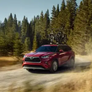 2026 Toyota Highlander with Bikes on Roof