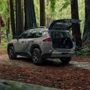 2026 Toyota RAV4 Hybrid Parked in the Woods
