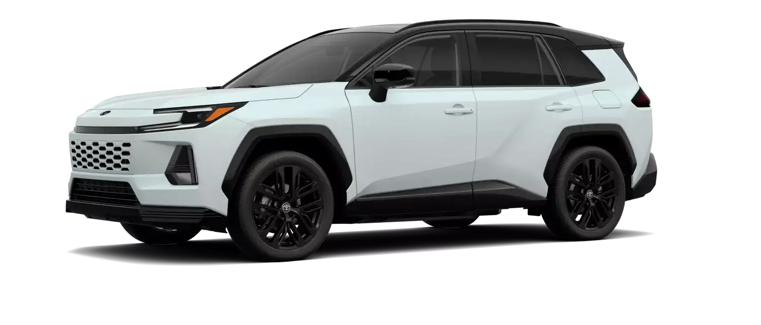 2026 Toyota RAV4 Hybrid Wind Chill Pearl/Midnight Black Metallic Roof
