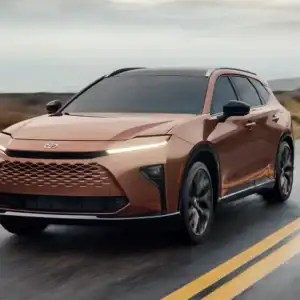 2026 Toyota Crown Signia Bronze Age Driving on Road