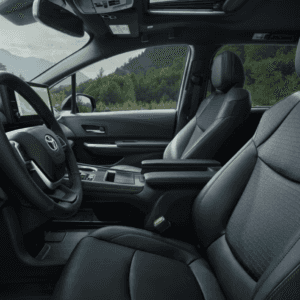 2026 Toyota Sienna Woodland Edition Black SofTex interior