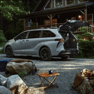 2026 Toyota Sienna Woodland Edition at campsite