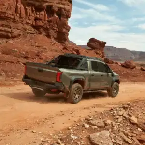 2026 Toyota Tacoma Driving on a Dirt Path