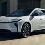 2026 Toyota bZ White Driver Profile View