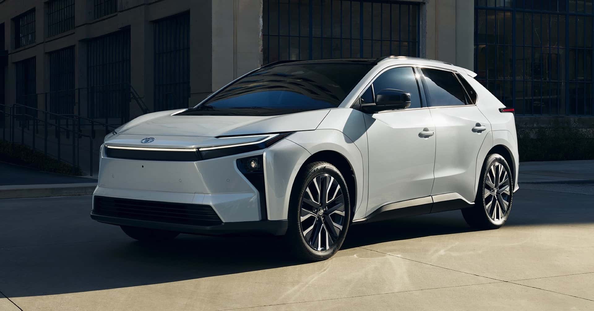 2026 Toyota Bz White Driver Profile View