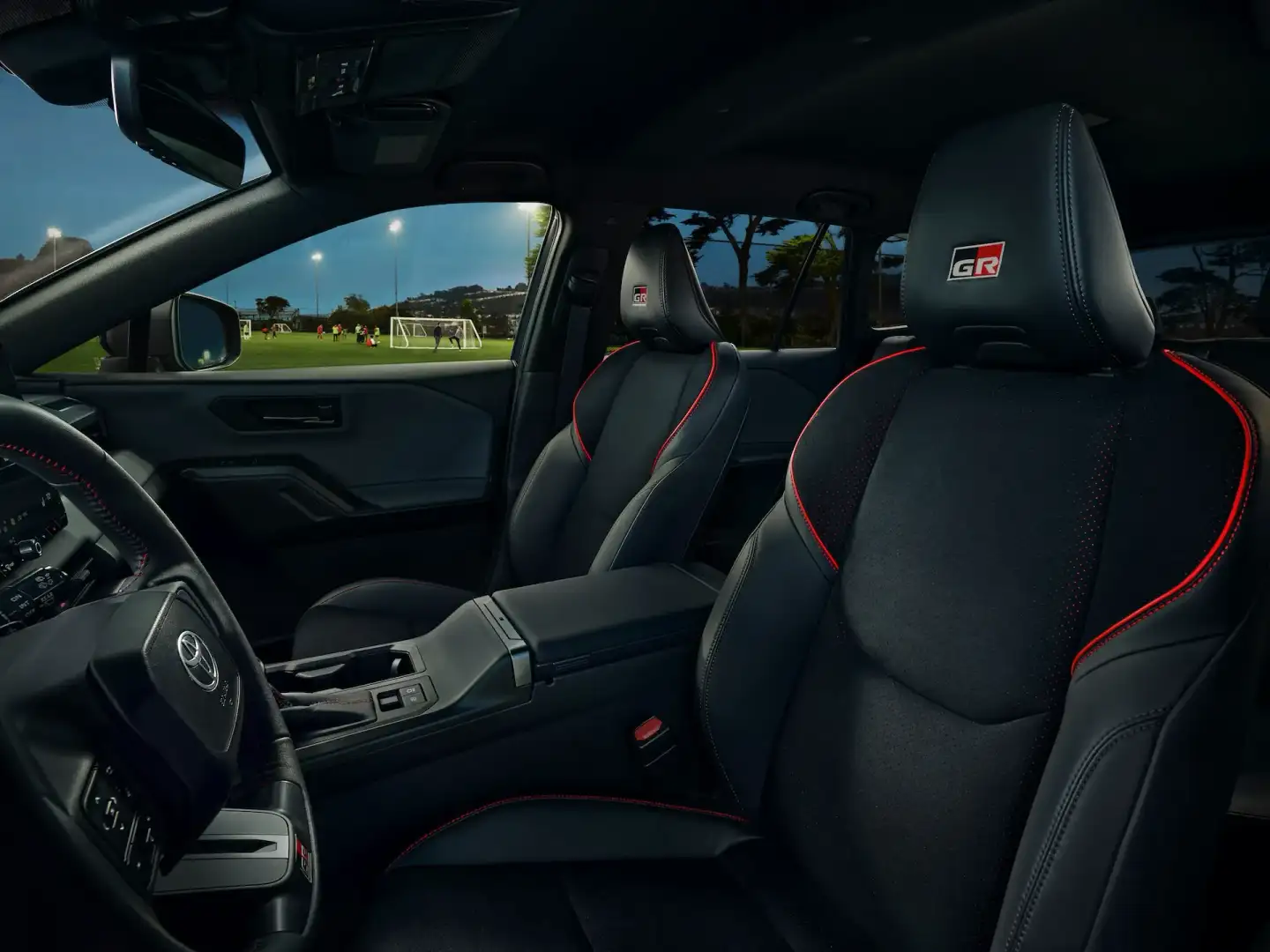 2026 Toyota Rav4 GR Sport view of the front seats