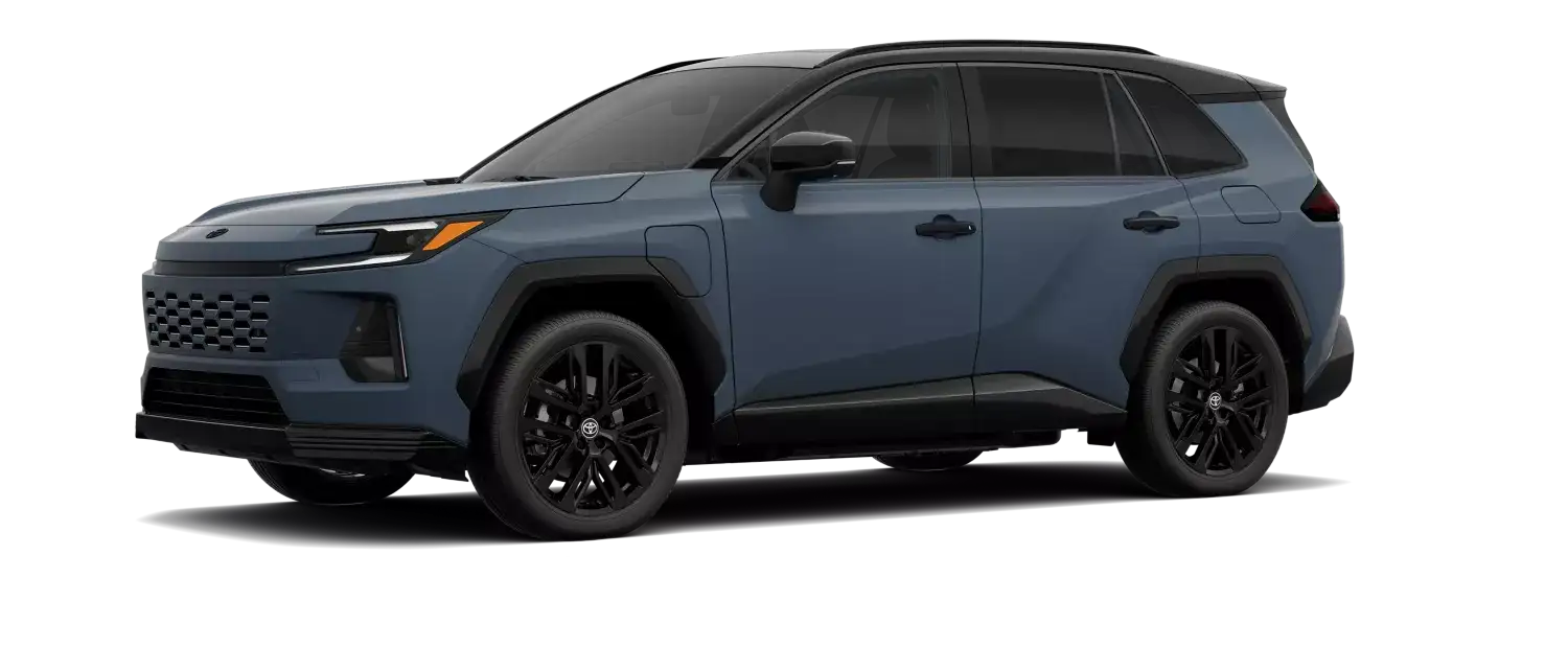 2026 Toyota RAV4 Plug in Hybrid Storm Cloud with Midnight Black Metallic roof