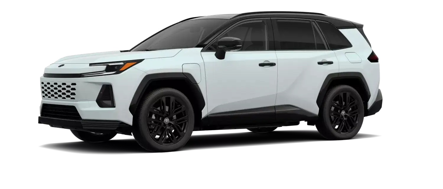 2026 Toyota RAV4 Plug in Hybrid Wind Chill Pearl with Midnight Black Metallic roof