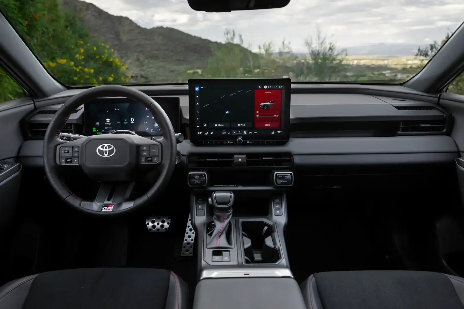 2026 Toyota Rav4 GR Sport view of the interior