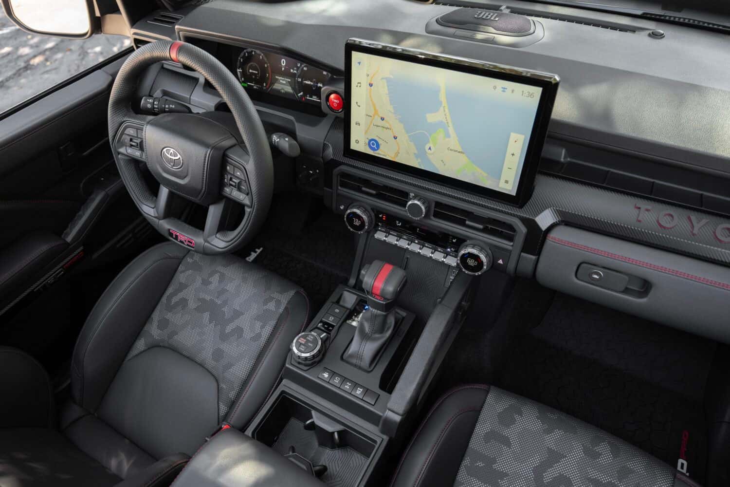 2026 Toyota Tacoma TRD Pro Black Interior and Front Seats