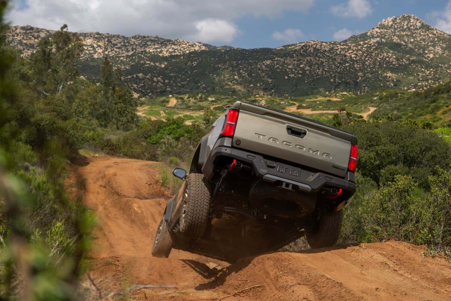 2026 Toyota Tacoma Trailhunter Bronze Oxide Rear view