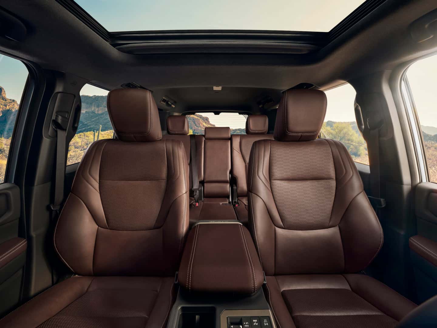2027 Toyota Land Cruiser seats, viewed from the windshield