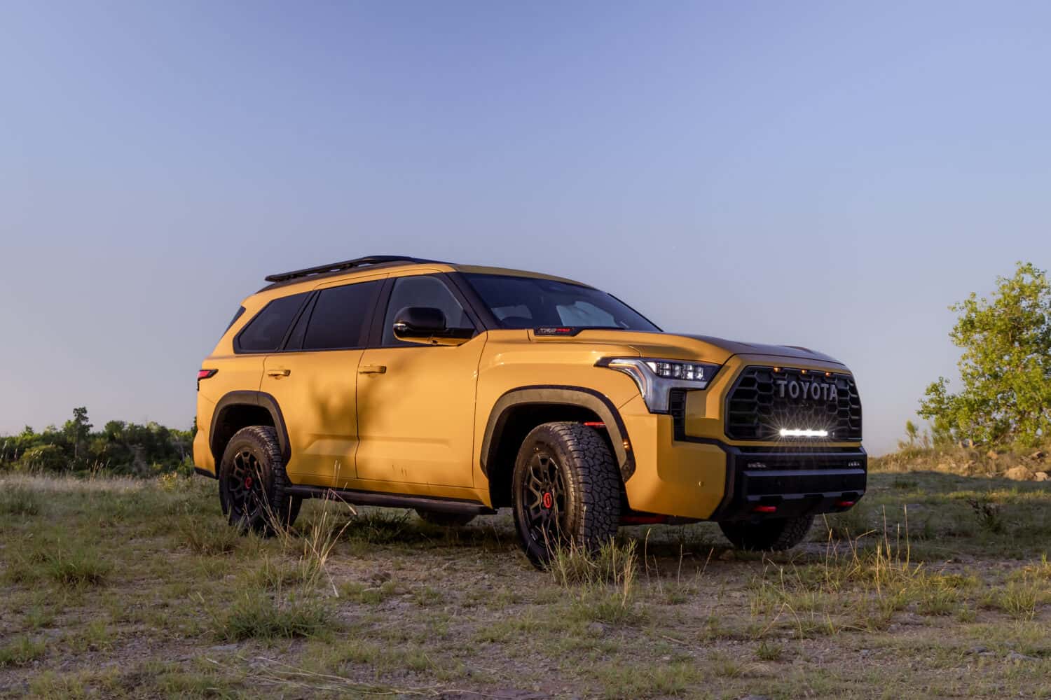 2027 Toyota Sequoia TRD Pro in Honeycomb, exterior view