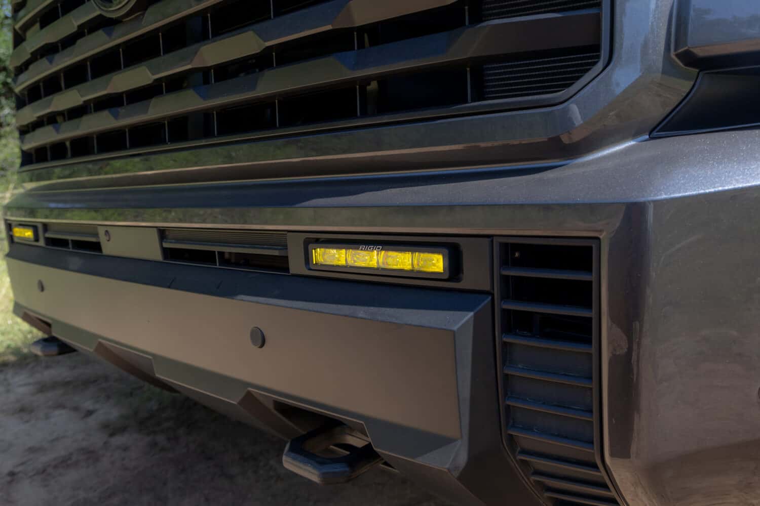 Close-up of the front grille on the 2027 Toyota Sequoia Trailhunter