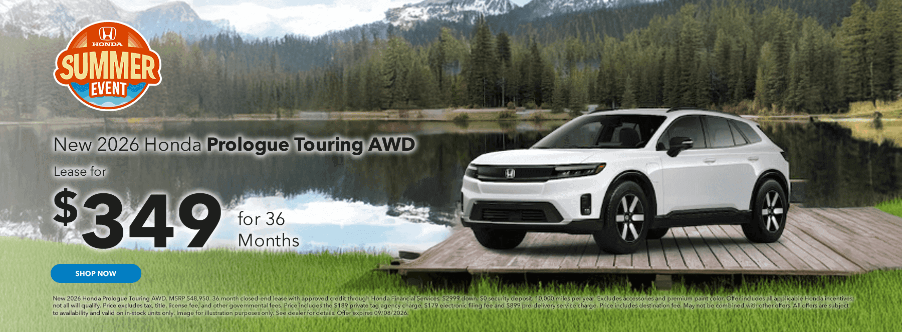 New 2026 Honda Prologue Touring