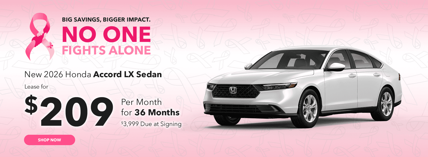 Big Savings, Bigger Impact. No One Fights Alone.