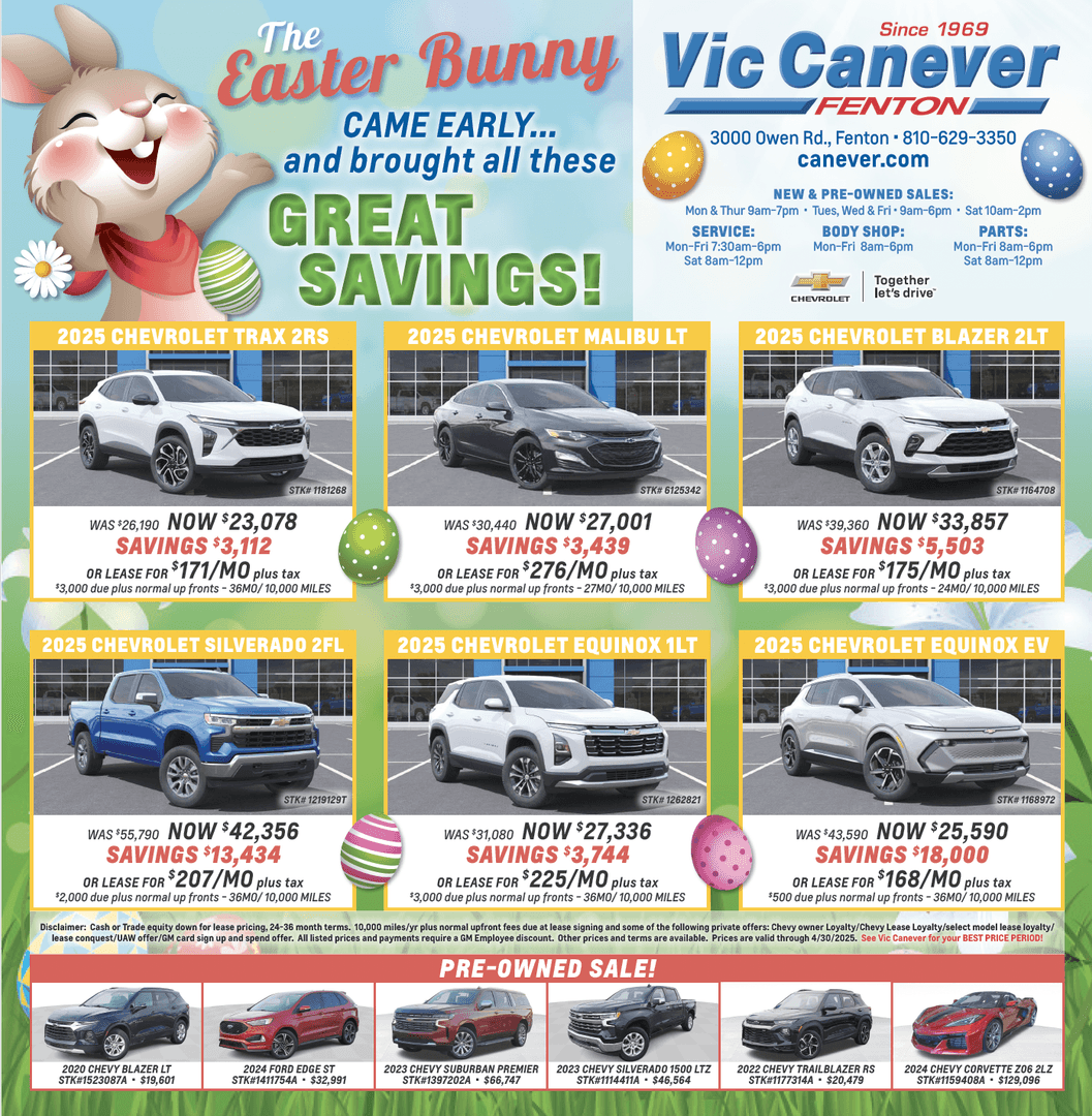 Vic Canever Weekly Ad