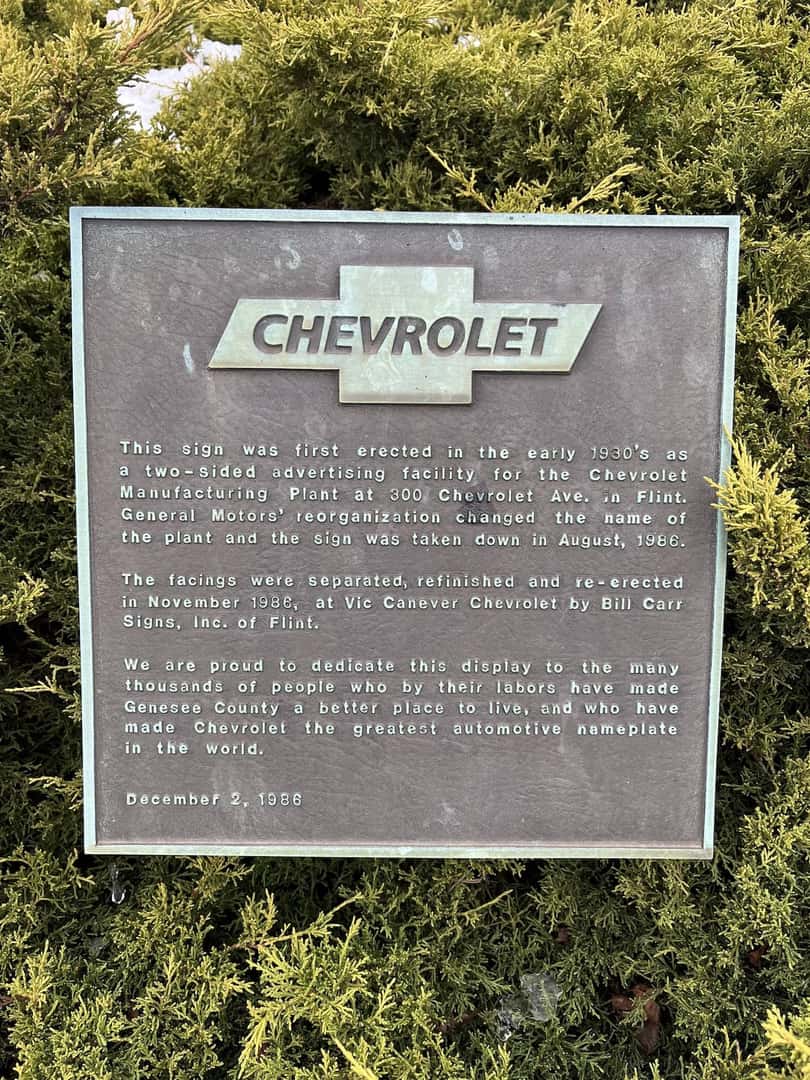 Chevrolet sign