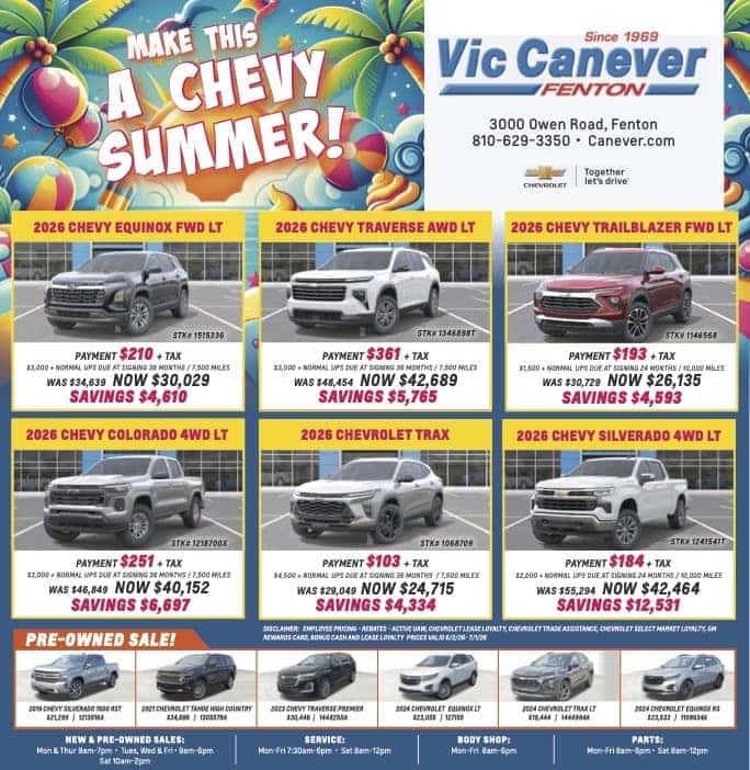 Vic Canever Weekly Ad