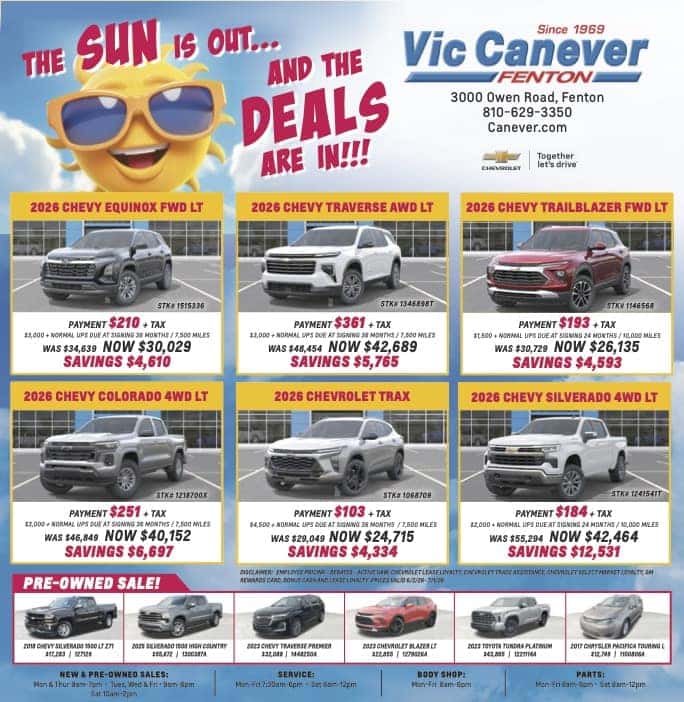 Vic Canever Weekly Ad