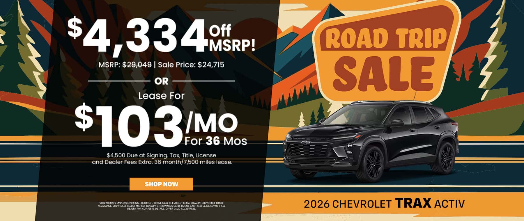 June 2026 Chevrolet Trax Special Offer