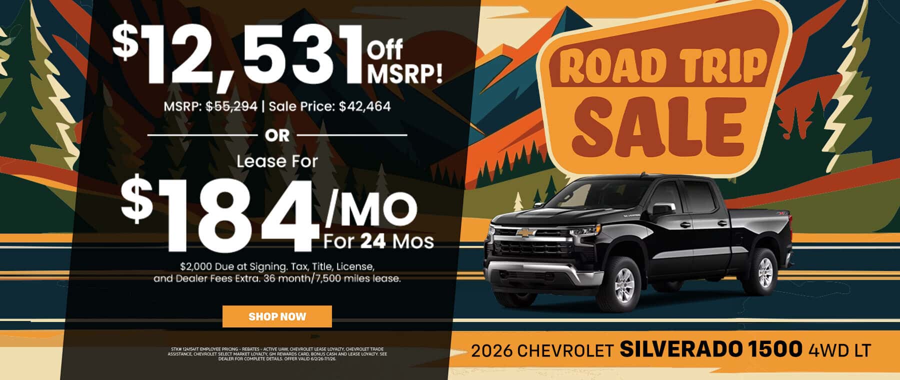 June 2026 Chevrolet Silverado 1500 Special Offer