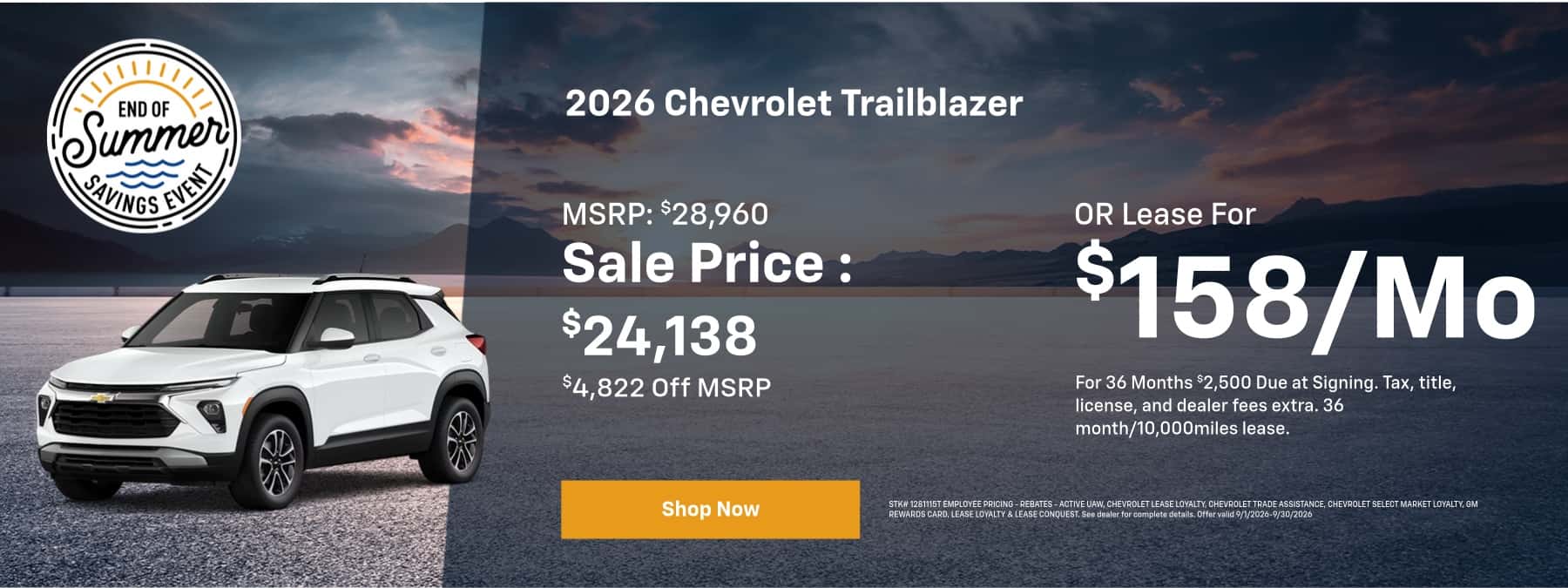 2026 Chevrolet Trailblazer