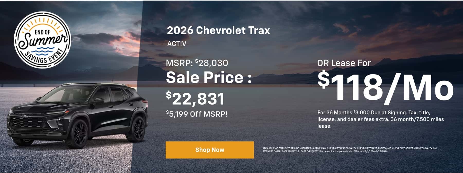 2026 Chevrolet Trax