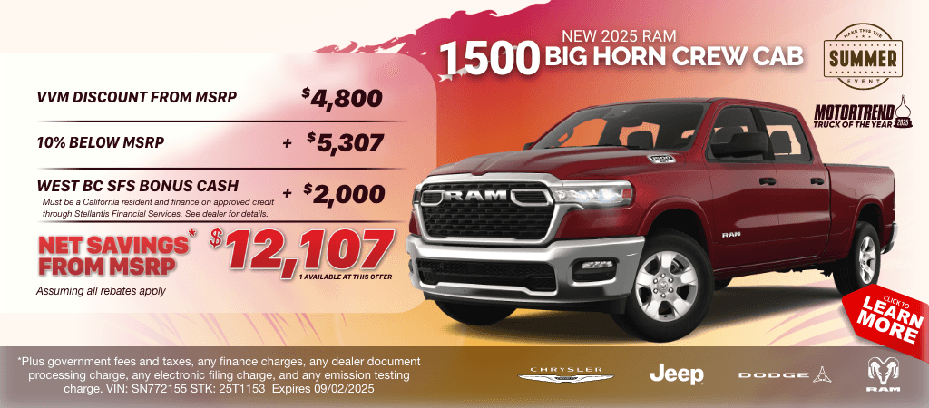 New 2025 RAM 1500 Big Horn