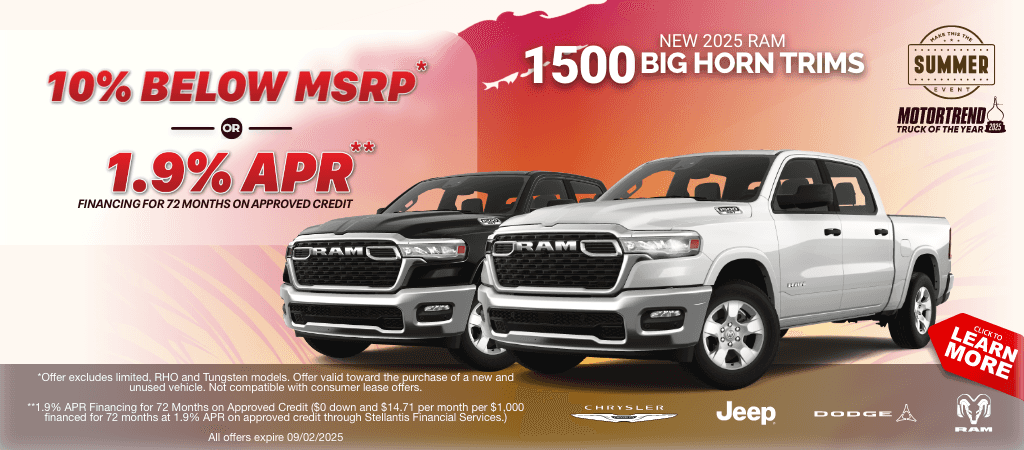 New 2025 RAM 1500 Models