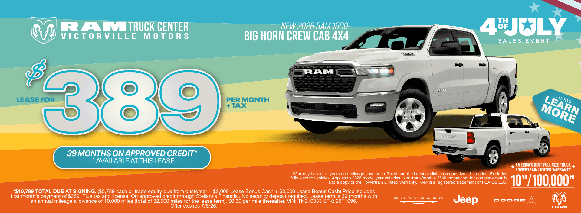 Ram 1500 Lease