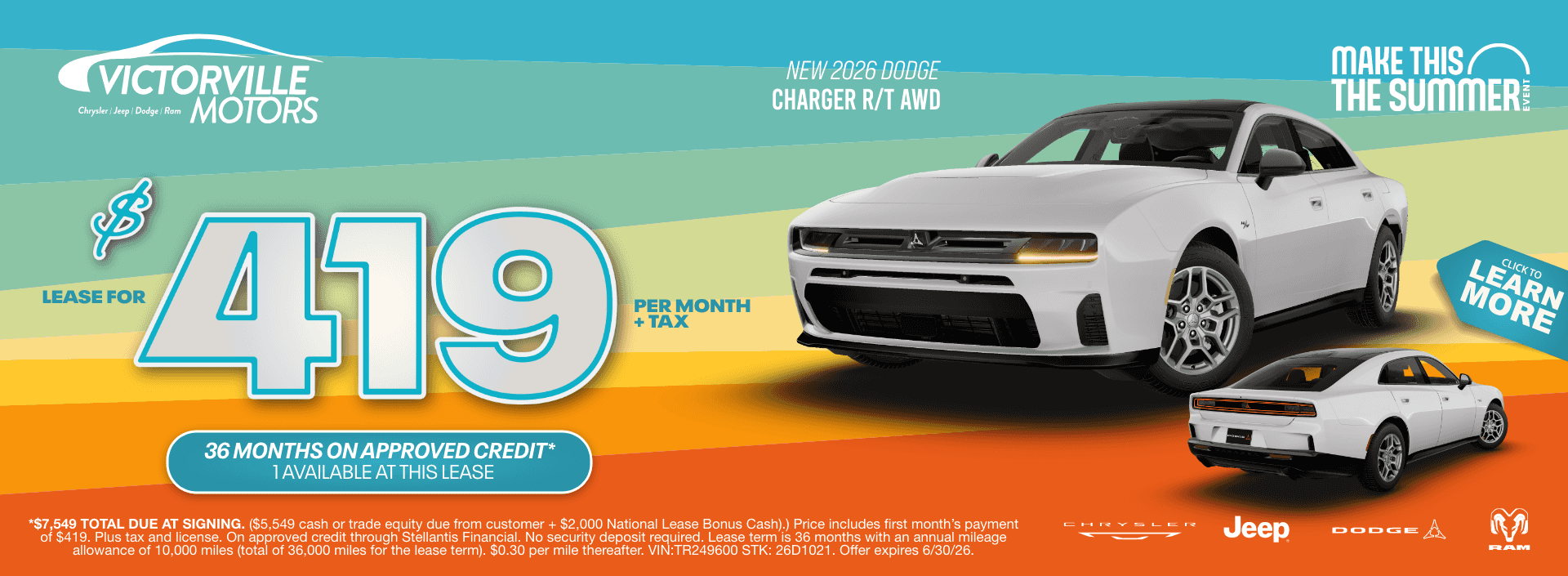 Dodge Lease $419