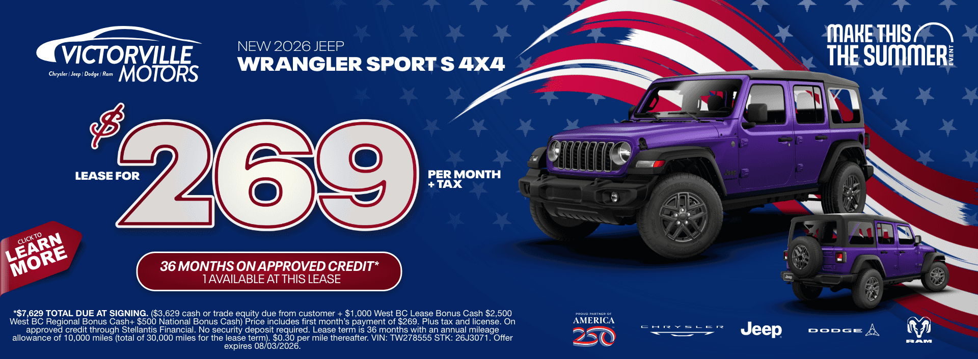 Jeep Wrangler Lease
