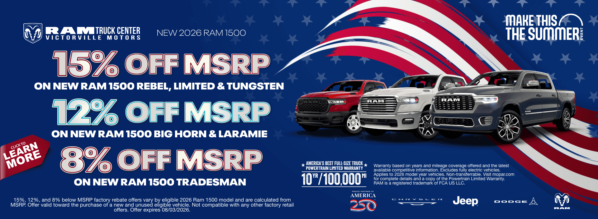 Select RAM 1500 Models