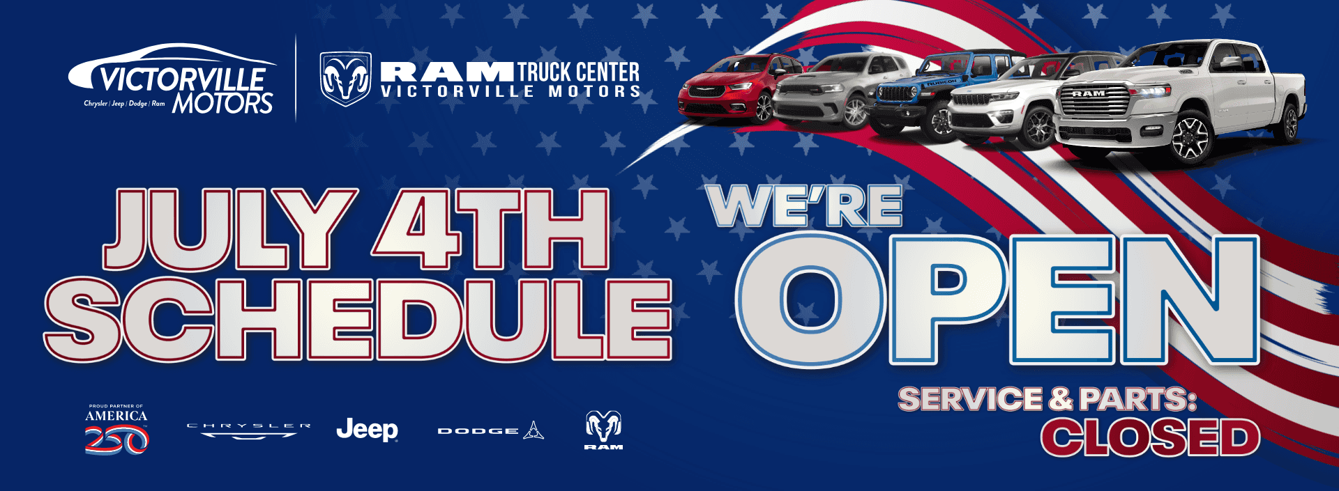 July 4th 2026 Schedule