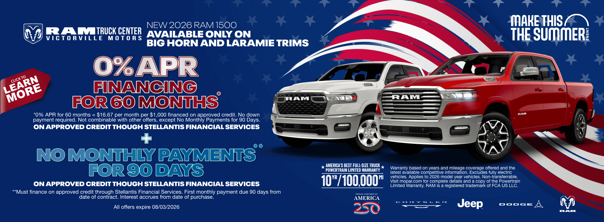 0% + NoPayments for 90 Days