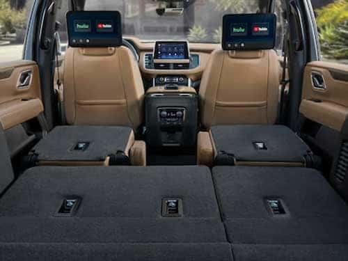 2024 Chevrolet Suburban view of spacious interior with rear seats laid down