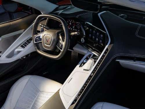 2024 Chevrolet Corvette Stingray interior view of front seat and dash
