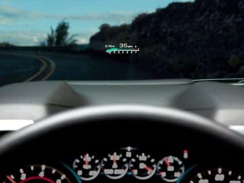2024 Chevrolet Camaro close up view of head up display