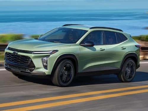 2024 Chevrolet Trax driving fast on a highway