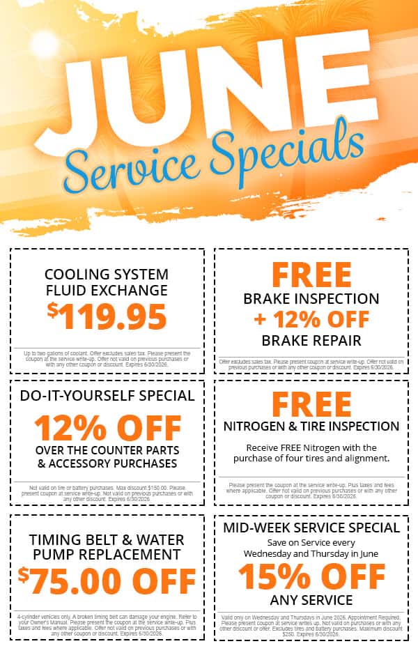 June Service Specials