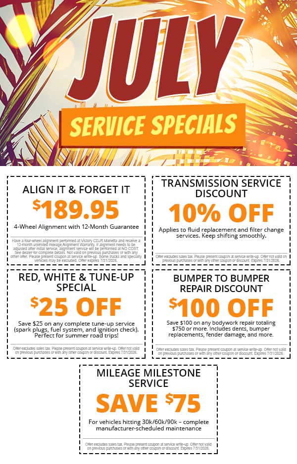 July Service Specials