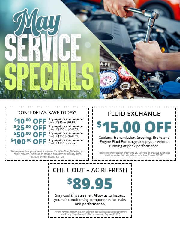 May Service Specials